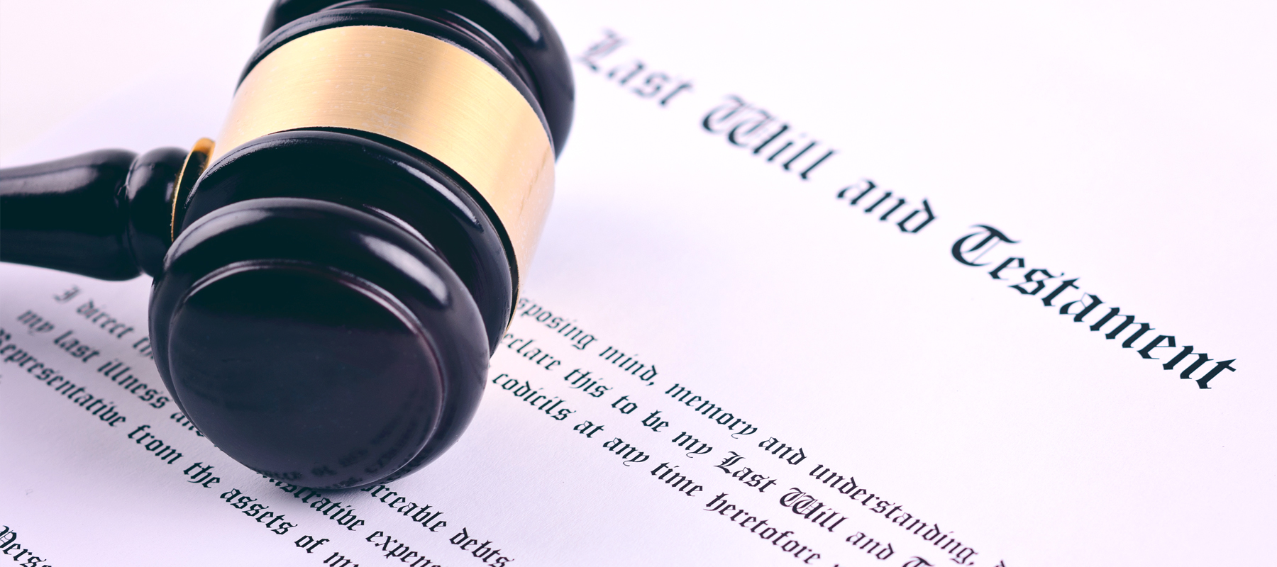 Gavel on legal documents