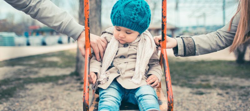 Child in swing